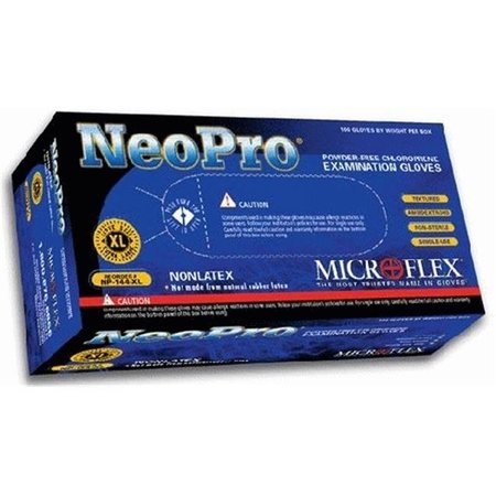 ANSELL NeoPro, Neoprene Disposable Gloves, Chloroprene Blend, S, Green MFX-NPG888S